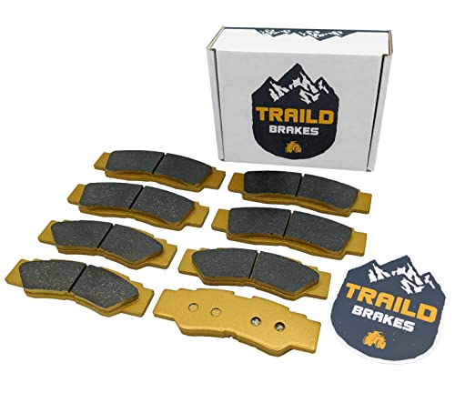 Traild Ceramic Brake Pad Set for Yamaha YXZ1000R SS XTR 2016-2025 Front & Rear with Parking Brake