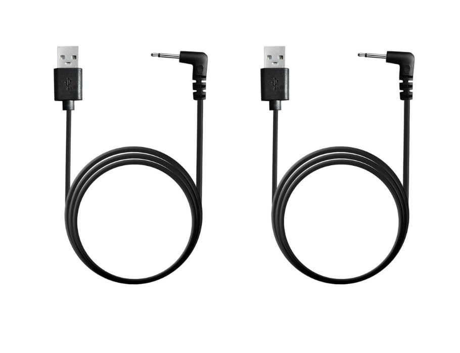 Panlouting 2 Pack | Cable Cargador USB 5A con Conector 2,5mm para Lovense Lush 2 3 Hush Edge