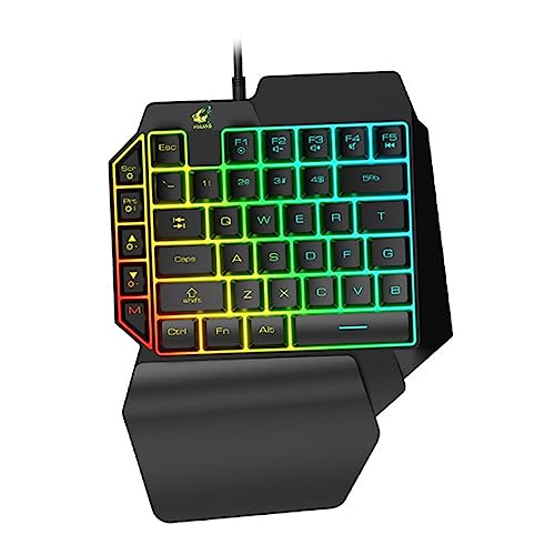 UKCOCO 1pièce Clavier Mécanique à Main avec Tactiles Clavier De Jeu Compact pour Pc Et Ordinateurs Portables pour Utilisation à Divertissement