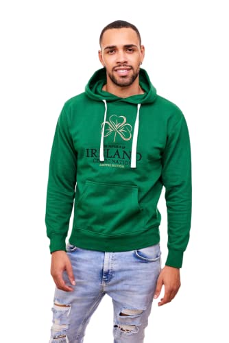 Sweat à capuche homme trèfle vert Irlande taille XL chaud - 2