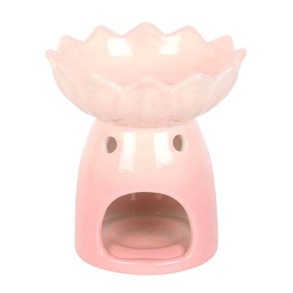  - Pink Water Lily Oil Burner And Wax Warmer