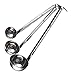 3 Edelstahl Suppenkelle Saucenlöffel Küchen-Edelstahl-Messlöffel Edelstahl Messlöffel Set Löffel Messlineal Suppenkelle mit Langen Griffen für Milchteeladen Café Restaurant Zuhause (30ml 60ml 90ml)