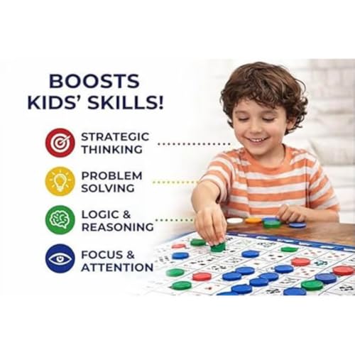Image of Awestuffs Family Board Games for Adults and Kids - Strategy Game, Card Game, Educational Game, 2 to 12 Players, Gift Set for Kid, Ages 7+Year