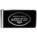 NFL Siskiyou Sports Mens New York Jets Black and Steel Money Clip One Size Black