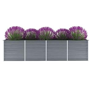 Myheimly Garten-Hochbeet Verzinkter Stahl 320x80x77 cm