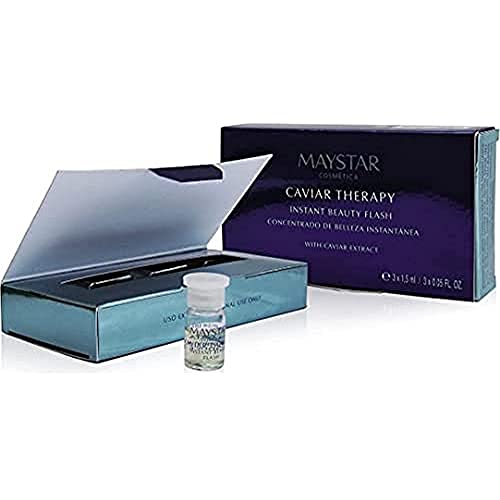 MAYSTAR Skincare - Ampollas Faciales Flash Caviar Therapy - 3 x 1,5 ml - INSTANT BEAUTY FLASH