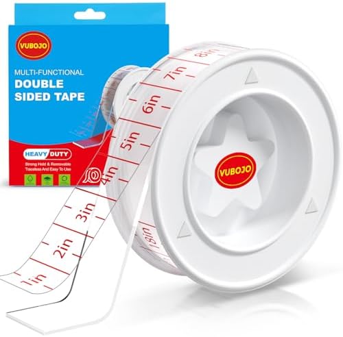 Nano Double Sided Tape - 1.18" X 16.5Ft Heavy Duty Mounting Tape, Removable & No Residue