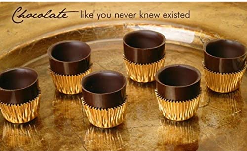 Astor Chocolate Liqueur Cups, 24 Dark Chocolate Ready to Fill Cups, Mini Dessert Shells, Perfect For Gifting, Hostess Gifts, Party Planning, Catering Products Liquor Accessories (2 Boxes of 12) - Thumbnail 7
