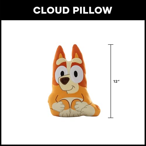 Image of Northwest Bluey Happy Bingo Cloud Pillow 12 inch - Plush Kids Stuffed Toy, Cartoon Character, Bedroom Decor, Gift for Girls & Boys