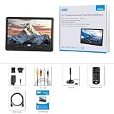 August DA383 10” Portable Handheld TV With Built-In DVD Player - Freeview HD TV Recording DVB-T2 With Rechargeable Battery, CD/DVD/USB/SD Card, HDMI, AV - Aux Out Perfect for Caravan Travel and Home - Image 7