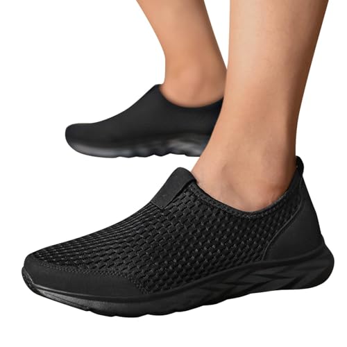 2025 New Walking Shoes for Women Men Hands Free Slip On Running Sneakers,Lightweight No Lace Soft Sole Breathable Sneakers Outdoor Fashion Simple Tennis Shoes with Arch Support2