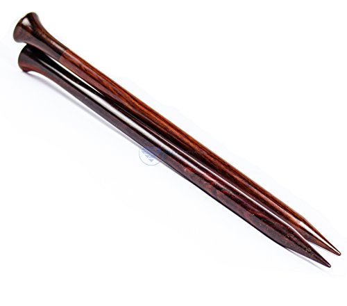 Nagina International RSWD0-5RR Us Size 8-14 Inch Premium Handmade Rosewood Crafted Fine Knitting Needle thumb #5
