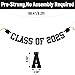 Class of 2025 Banner - 2025 Graduation Party Decorations, You Did It, Congrats Grad 2025 Banner, Congrats Grad Party Decoration Supply (Black)