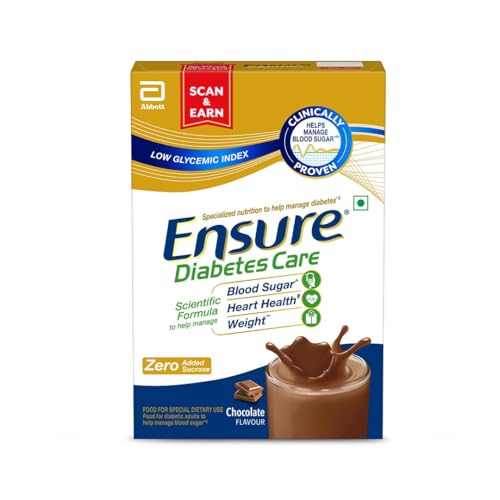 Ensure Diabetes Care Chocolate Flavored Nutrition Drink Mix for Blood Sugar Control 400g Box Pack of 2