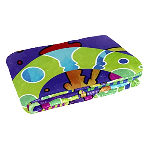 Couverture douce et chaude Nargile Shisa plaid lit imprimé abstrait - 3