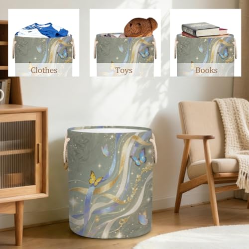 Panier à linge pliable 58L idéal pour optimiser l'espace de votre salle de bain - 6
