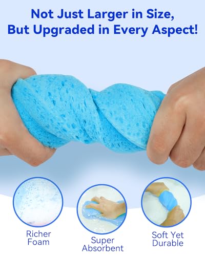 Image of Temede Large Car Wash Sponges, Extra Thick Foam Sponges, 10-Pack