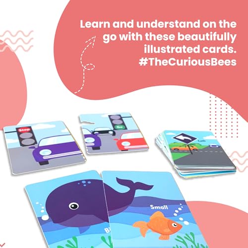 Image of Opposite Words Flash Cards | 36 Laminated Cards | Age Group: 2-4 Years | Science Educational & Fun Activity for Kids