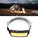 RiToEasysports 500LM Water Proof COB LED Headlamp, USB Rechargeable Outdoor Headlight with Soft Light for Camping Hiking Reading Work