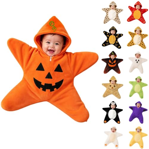 AIMAOMI Baby Starfish Onesie Wearable Blanket Costumes Orange-d 6-9 Months - image 1