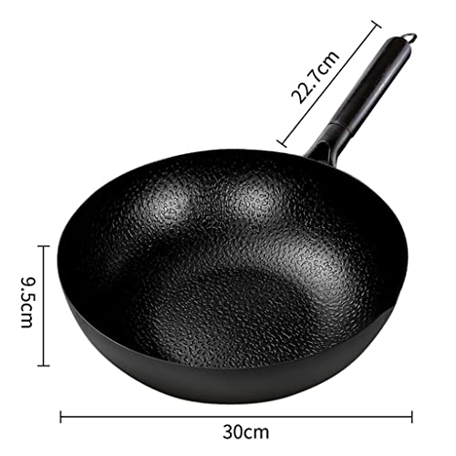 Wok de hierro fundido 30 cm para cocina eléctrica e inducción miniatura 3