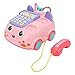 Giocattolo del Telefono per Bambini, Giocattolo del Telefono per Bambini Cartone Animato Telefono Fisso Simulato Bambino Educazione Precoce Musica Impara i Giocattoli del Gioco Adatto per le Ragazze D