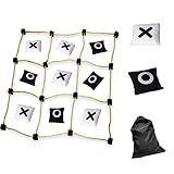 Tic Tac Toe （3ft X 3ft）,Bean Bag Toss（Instant Setup, No Assembly）, Tic Tac Toe Game for Kids & F