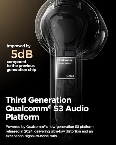 Image of SoundPEATS Air5 Wireless Earbuds, Snapgragon Sound with aptx Adaptive Lossless and QCC3091, Bluetooth V5.4 Earphones with 6 Mics, Total 30 Hrs, App Control