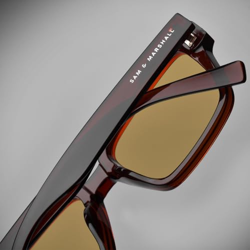 Image of SAM AND MARSHALL TROY Sunglasses I 400UV Protection I Rectangle Shape Sunglass I Men & Women