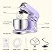 Stand Mixer, Kitchen in the box 3.2Qt Small Electric Food Mixer,6 Speeds Portable Lightweight Kitchen Mixer for Daily Use with Egg Whisk,Dough Hook,Flat Beater (Purple)