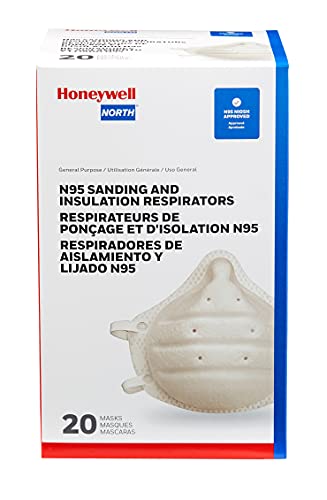 Honeywell NISOH-Approved N95 Molded Cup Respirator, 20-pack (RAP-74050)