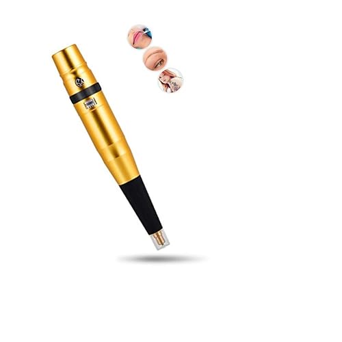 Miniatura 1 de Lápiz de máquina de cejas de tatuaje, 35000 RPMPermanent Tattoo Lip Liner Microblading Pen Device Makeup Tool (dorado)