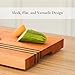 SHUMARU Mahogany Edge-Grain Cutting Board 19×12×1.6″ – Handmade in Bali with Black Sono Wood Inlays, Knife-Friendly, Non-Slip Feet & Ergonomic Handles – Luxury Gift for Chefs & Food Lovers