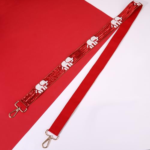 Image of Baseball Purse Strap Replacement Game Day Beaded Purse Strap for Stadium Approved Clear Bag Crossbody Bag Straps