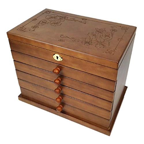 ZCAYIN Portagioie a Serratura Piena in Legno