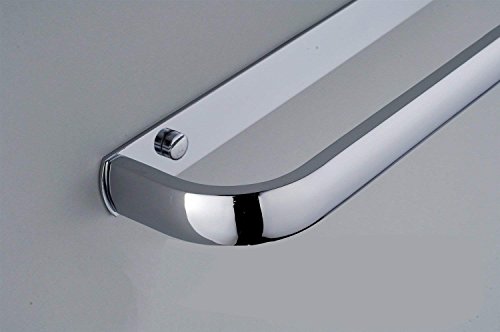 Porte-serviette de bain mural chromé et cintre de cuisine compact