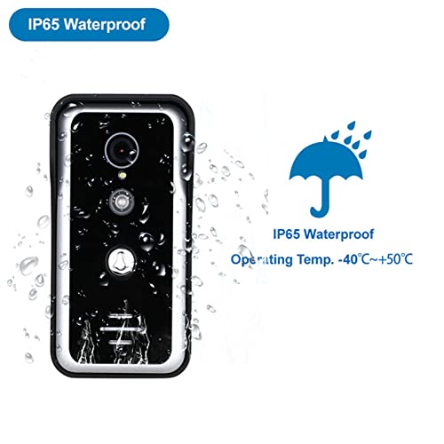 Sistema de vídeo porteiro, 7in IPS Monitor Wifi 2 Vias Áudio 1080P Detecção de Movimento Campainha d