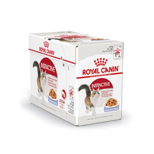 Royal Canin Instinctive Jelly | 12 x 85 g | Alleinfuttermittel für Katzen | Ausgewogene Rezeptur