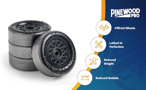 Pinewood Derby Wheels - PRO BSA Ultra-Lite Graphite Coated