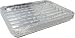 Pack of 15 Disposable Aluminum Broiler Pans - Good for BBQ, Grill Trays - Multi-Pack of Durable Aluminum Sheet Pans - Ribbed Bottom Surface - 13.40" x 9" x 0.85"