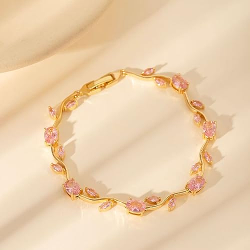 Image of SALVE Coquette Golden Tulip Bracelet for Women Stylish | Anti Tarnish Jewellery for Women, Hand Wristlet for Girls | Aesthetic Accessories for Girls, Valentine's Gift for Girlfriend