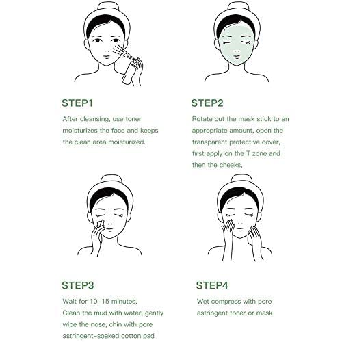 Miniatura 7 de NKICAW Elimizu - Máscara de té verde, sin poros, para limpieza profunda, removedor de puntos negros, tiras de poros, Stephanie Gottlieb verde para