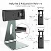 AboveTEK Elegant Aluminum iPad Pro Stand - Swivel iPad Air/Mini Kiosk POS Stand - Two Mount Holders 6"~13" Interactive iOS/Android Tablet Stand for Retail Store Showcase/Office Desk/Kitchen Countertop #4
