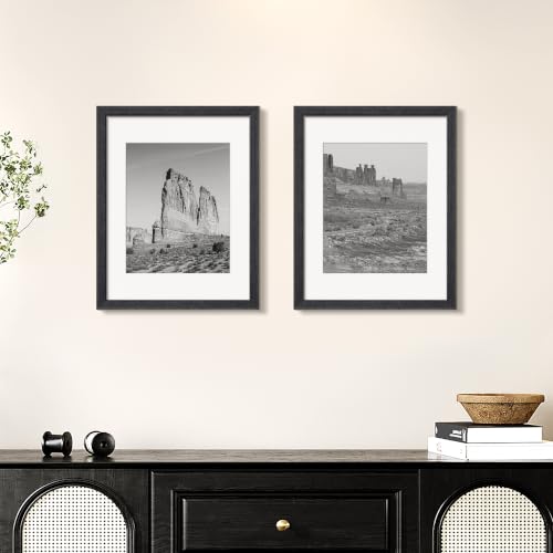 Image of upsimples 11x14 Picture Frame Solid Wooden, Nursery Decor, 1Pack Black