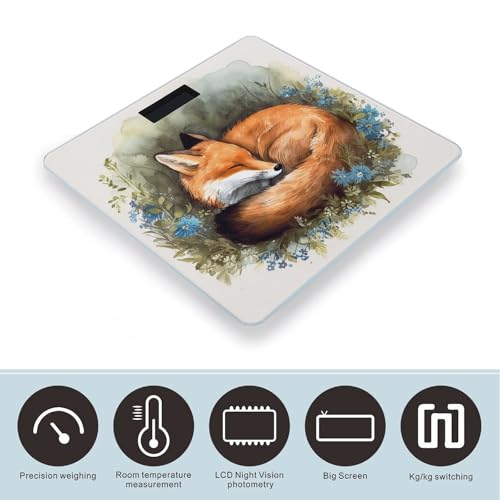 Báscula Digital de Vidrio Templado A Sleeping Fox miniatura 3