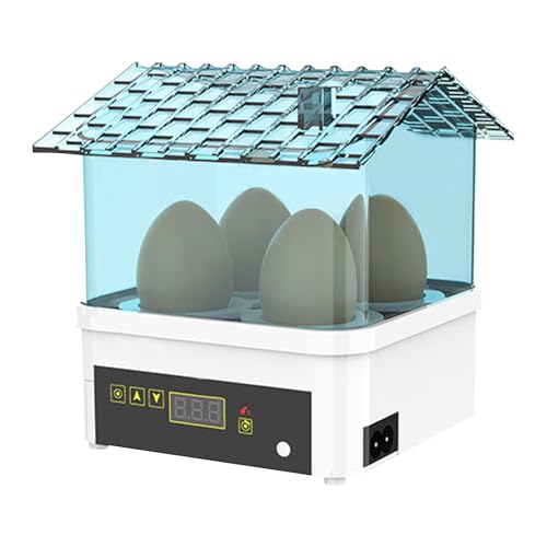 Incubadora para huevos, de incubación transparente de manual de 4 vías, incubadora para el deslizamiento de polluelos, para uso en la granja, en el aula y en casa