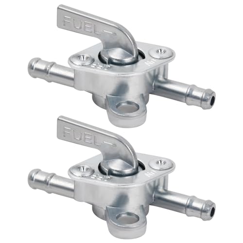 2 peças interruptores universais de gasolina, 6 mm torneira de gasolina mota, interruptor do tanque de combustível para 50 cc 70 cc 90 cc 110 cc 125 cc 150 cc motocicletas leves e quatro rodas de