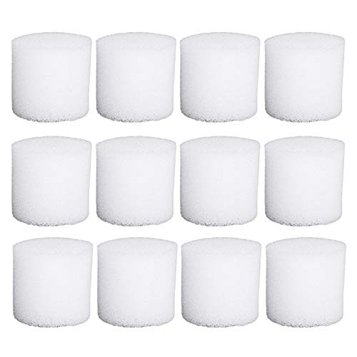 LBZE 100PCS Hydroponics Seed Growing Media Cylindric Sponges,Hydroponics Sponge,Vegetables Cultivation Gardening Tools,Mesh Net Pots Basket Insert Foams,White