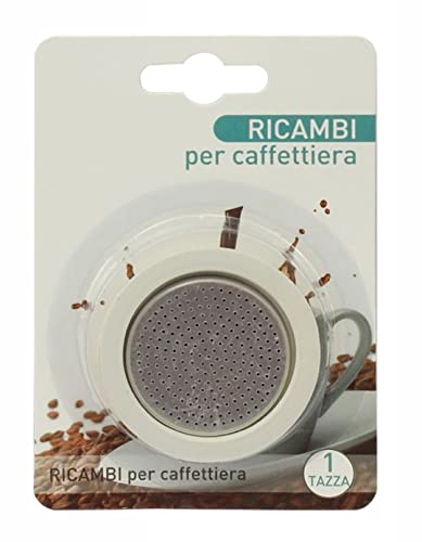 Terryshop74® Zestaw 4 sztuk na 1 kubek Moka – 3 gumowe uszczelki + 1 sitko kompatybilne z Bialetti i Pedrini