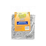 Scrub Daddy Damp Duster Towel - Durable Sponge-Like Dust Cleaner for Multisurface Dusting, Picking Up Pet Hair, Dirt & Grime of All Kinds - Reusable, Soft, Flexible, Absorbent Cleaning Supplies (4ct)